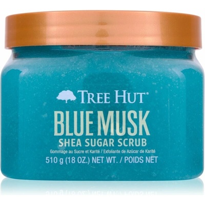 Tree Hut Shea Sugar Scrub cukrový telový peeling blue musk 510 g