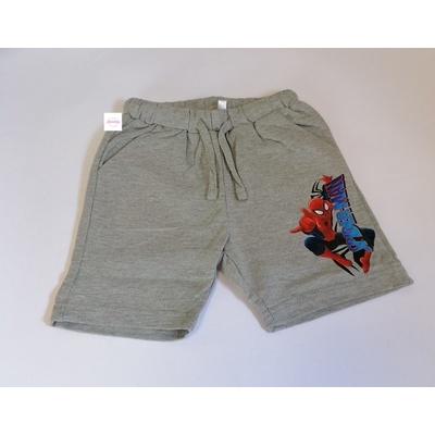 Setino chlapecké kraťasy Spiderman světle šedé