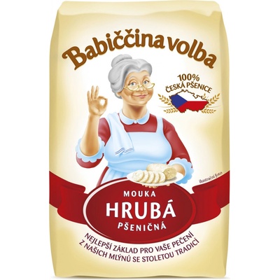 Babiččina volba pšeničná mouka hrubá, 1kg – Zboží Dáma