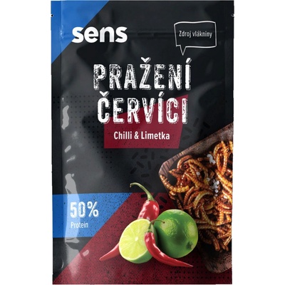 Sens Pražení Červíci v pytlíčku Chilli a Limetka 16 g