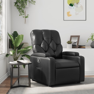 vidaXL 372503 Polohovací černé umělá kůže