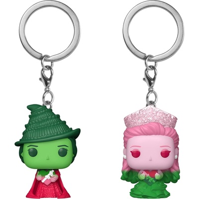 Funko Комплект ключодържатели Funko Pocket POP! Movies: Wicked - Glinda & Elphaba (Ombre) (108523)