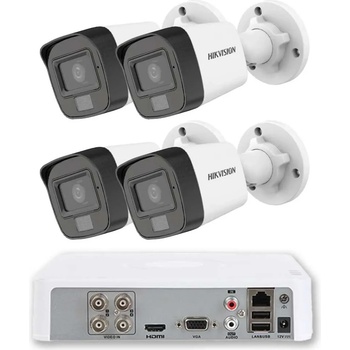 HIKVISION Комплект 4 Камери Hikvision ZK4730W с Аудио и Нощно Виждане 30m (ZK4730W)
