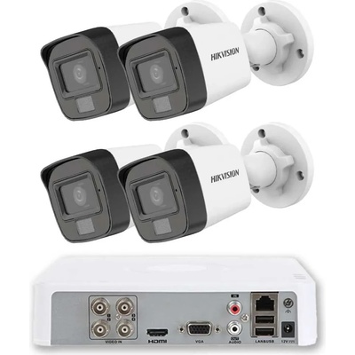 HIKVISION Комплект 4 Камери Hikvision ZK4730W с Аудио и Нощно Виждане 30m (ZK4730W)