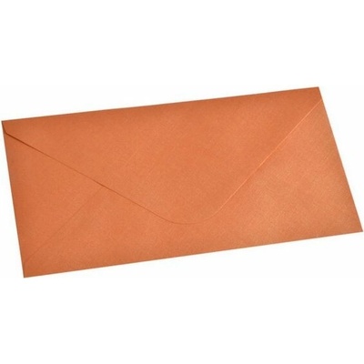 Obálka DL 11,2x21,9 cm metalická s ražbou bronzová