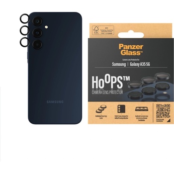 Panzer Стъклен Протектор за камера PanzerGlass за Samsung Galaxy A35 5 G, Hoops, Черен