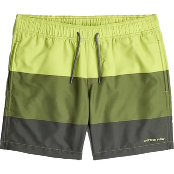 G-STAR Бански гащета G-Star Dirik Color Block swimming shorts - Green (Bright Chartreuse Color Block)