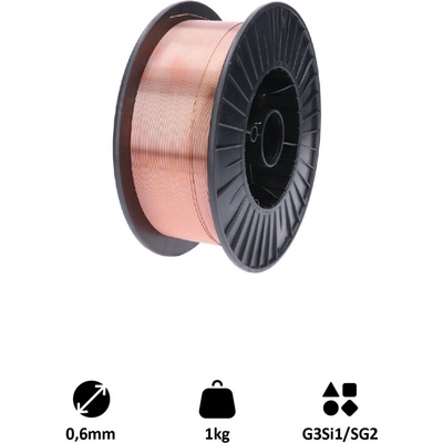 Kovoinox 0,6 mm MIG/MAG CO2 G3Si1/SG2 1 kg