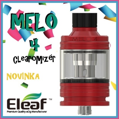 Eleaf MELO 4 clearomizér Červená 2ml
