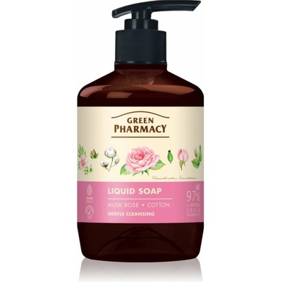 Green Pharmacy tekuté mydlo musk rose & cotton 460 ml