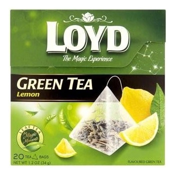 Loyd Grean Tea zelený čaj s příchutí citrónu 20 x 1.2 g