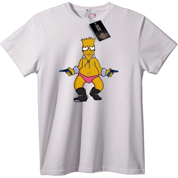 NOONEBRAND Тениска Барт Симпсън Гангстер - L, Black