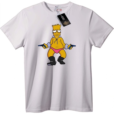 NOONEBRAND Тениска Барт Симпсън Гангстер - L, Black