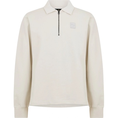 BELSTAFF Блуза с яка BELSTAFF Men's Curator Long Sleeve Polo Shirt - Silver Birch