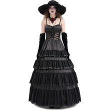 Devil Fashion šaty Black Gothic Sexy Retro