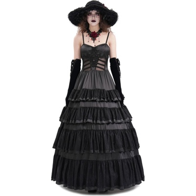 Devil Fashion šaty Black Gothic Sexy Retro