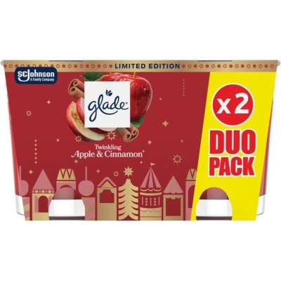 Glade Twinkling Apple & Cinnamon 2 x 112 g