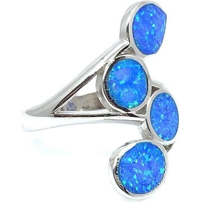 Šperky Jan Kos jewellery Stříbrný prsten s modrým opálem 12118794