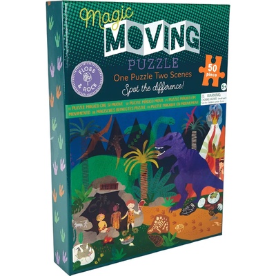 Floss&Rock Пъзел Floss&Rock, Magic Moving, 50 части - Дино (44P6433)