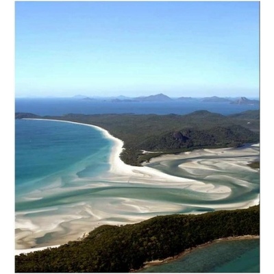 DIMEX ART Флизелинов фототапет изглед към плажа отгоре 225 x 250 см