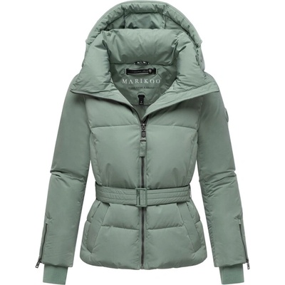 Marikoo Дамско зимно яке с качулка Aleyna16, тъмноментово (M-104-907.ALEYNA16.435_smokey_mint)
