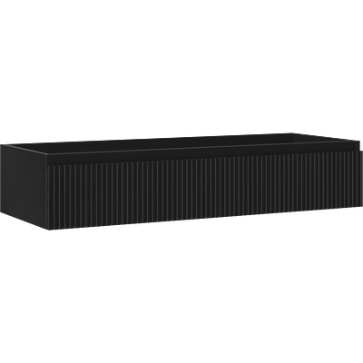 Mexen Rivel баня шкаф под мивка 120 см, 1 чекмедже, канален , черен мат - 91A20-12023-1-BF71 (91A20-12023-1-BF71)