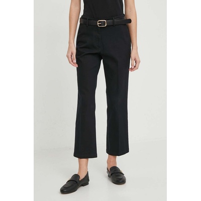 Sisley Панталон Sisley в черно със стандартна кройка, със стандартна талия (49MALE02X)
