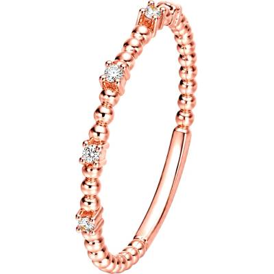 Zlaton Prsten růžové zlato s diamanty N04082603599