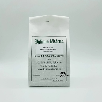 Bylinná lékárna Čistící čaj s červenou řepou bylinný čaj 180 g