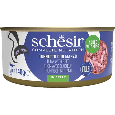 Schesir Cat C&B Wet Adult Tuniak a hovädzie v želé 140 g