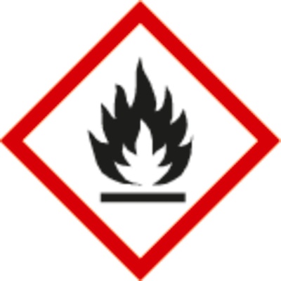 GHS 02, symbol Plameň, samolepka, , 105 x 105 mm, 10 ks
