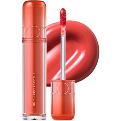 Rom&nd The Juicy Lasting Tint New Version 08 Pink Pumpkin lesklý tint na rty pro hydrataci 3,5 g