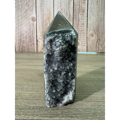 Nefertitis Ametyst drůza Brazílie špice - obelisk 7 NF47129 - cca 11,4 x 4,4 x 4,3 cm, 365 g