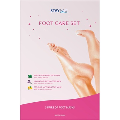 Stay Well Foot Care Set (3 masks) Маска дамски