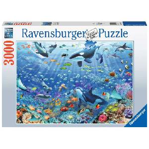 Ravensburger Пъзел Ravensburger от 3000 части - Под водата (17444)