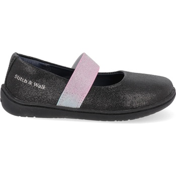 Stitch&Walk Barefoot detské baleríny čierne