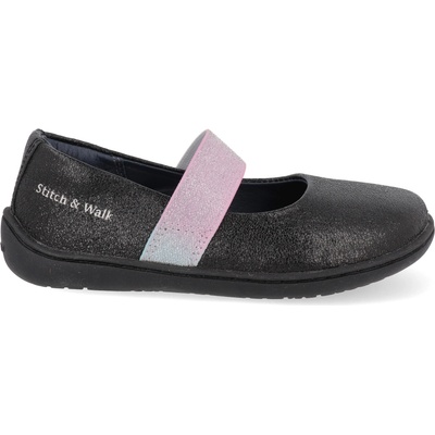Stitch&Walk Barefoot detské baleríny čierne