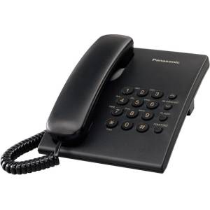  Телефон Panasonic KX-TS500 Черен (KX-TS500) Телефонни апарати