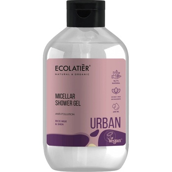 EcoLatier Urban micelární sprchový gel Rýžové a Bambucké mléko 600 ml