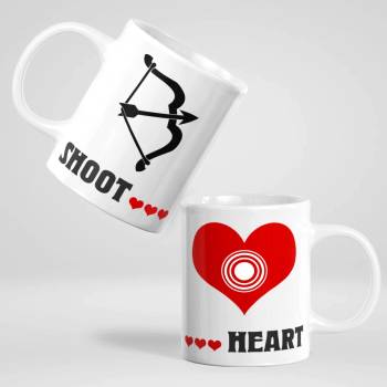 Image 1 of Art gift Чаши за двойки - Shoot Heart
