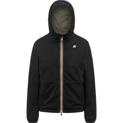 K-Way Мъжко ежедневно яке K-Way Jake Double Interlock Casual jacket - Black Pure / Green Lichen - размер XXL (003-3617-0114)
