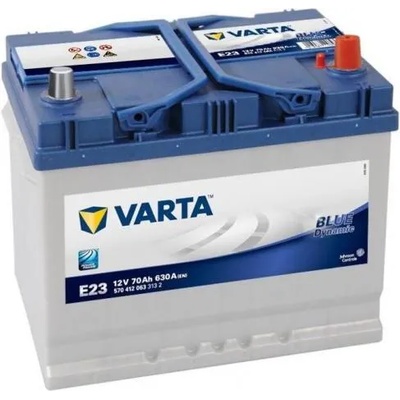 VARTA E23 Blue Dynamic 70Ah 630A right+ Asia (570 412 063)