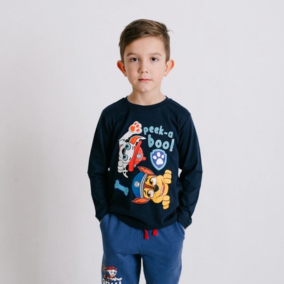 Tričko Paw Patrol Peek-a-boo! tmavomodré