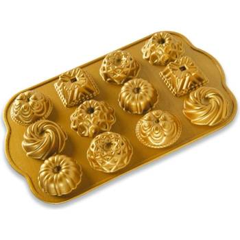 Nordic Ware Minibábovky plát s 12 formičkami zlatá 280 ml