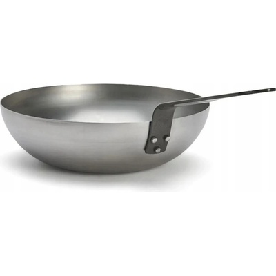 Ocelový wok 24 cm Mineral B hluboká pánev indukce De Buyer D-5611-24