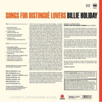 Holiday, Billie - Songs For Distingue Lovers LP