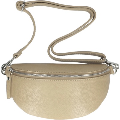 FashionM.cz Cork and Leather Butique Prague crossbody mini kabelka Jean Taupe