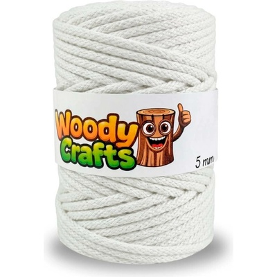 Woody Crafts Woody 5 mm – Bílá (100m)
