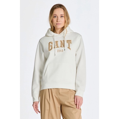 Gant Rel Logo Hoodie biela