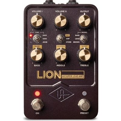 Universal Audio UAFX Lion ‘68 Super Lead Amp Pedal Предусилвател и Rack усилвател (GPM-LION)